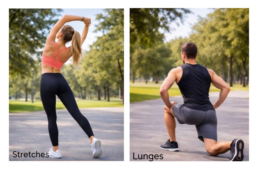 Stretches & Lunges for Heart Health and Overall Fitness