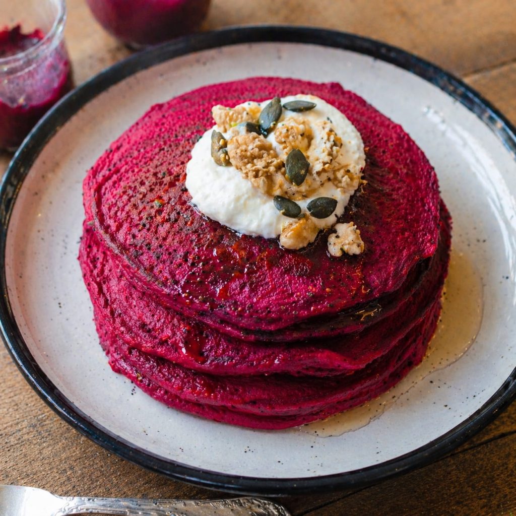 pancakes - 10 delicious beetroot recipes